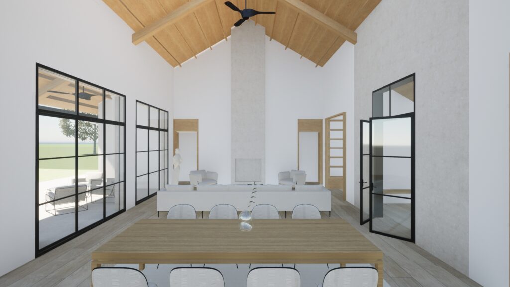 romerosa salón rústico moderno arquitectura madera diseño segado guadalajara