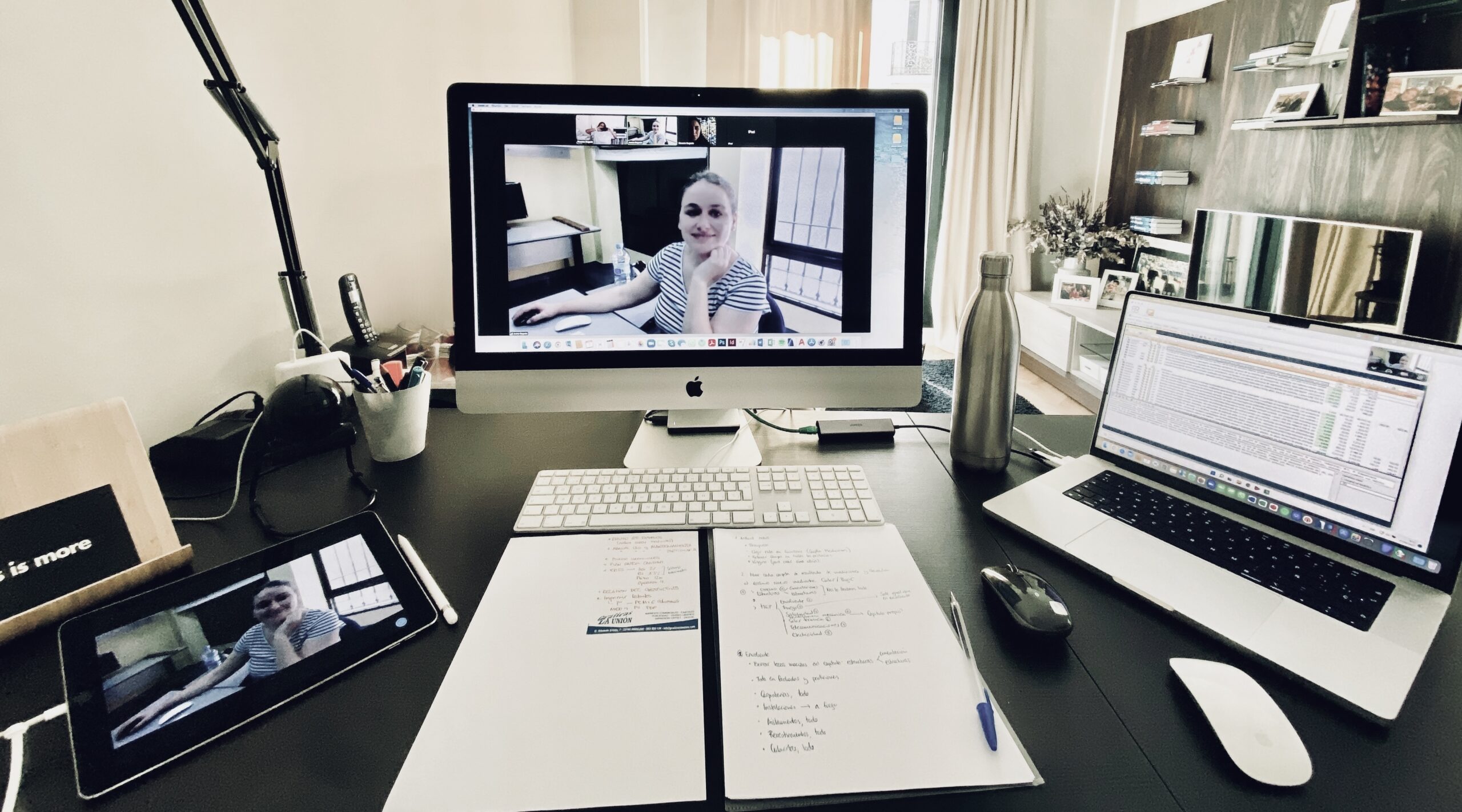 rosario segado arquitectos biografía home office teletrabajo casa equipo ipad imac macbook pro madrid