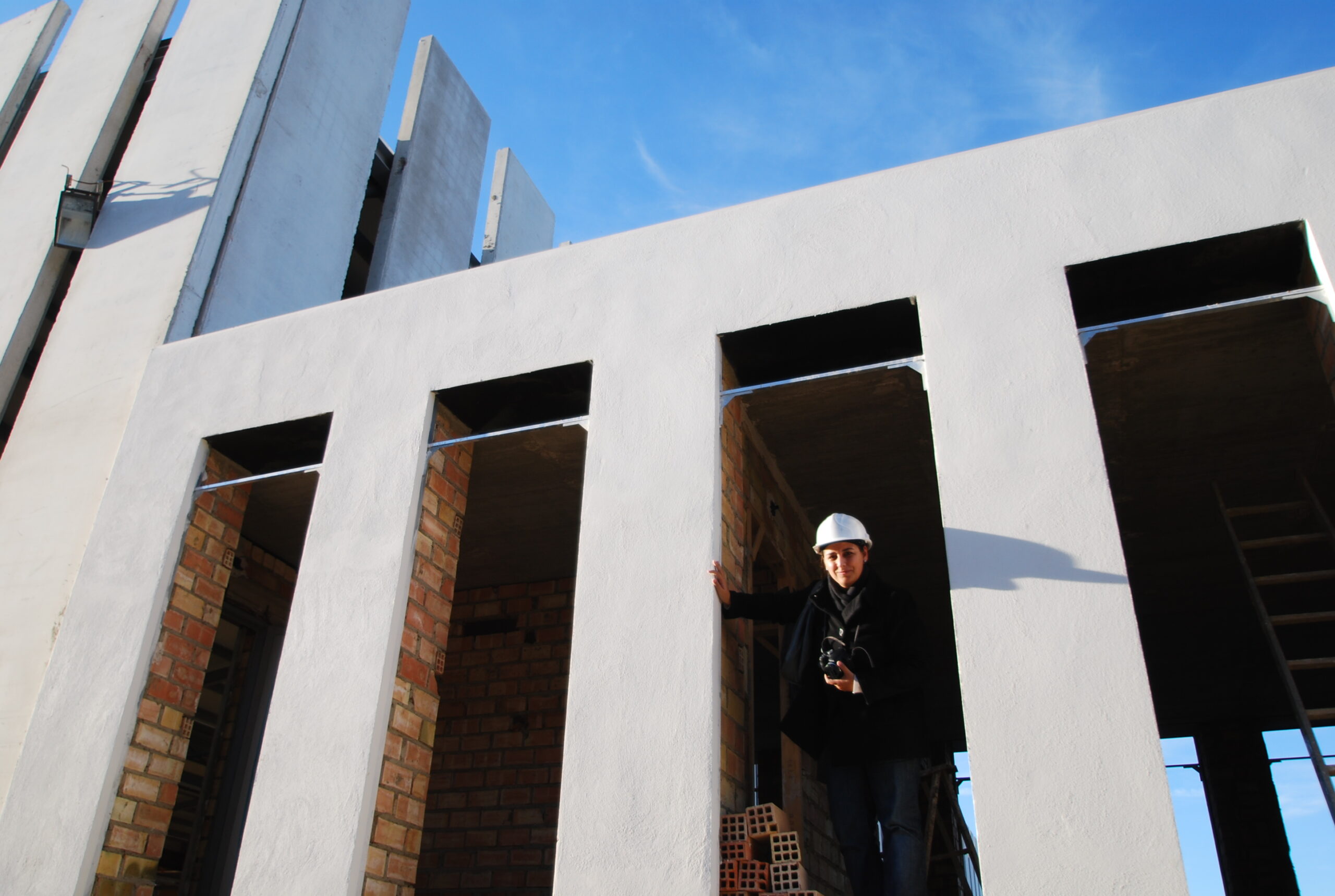 rosario segado visita obra vmv arjonilla oficinas industrial arquitectura