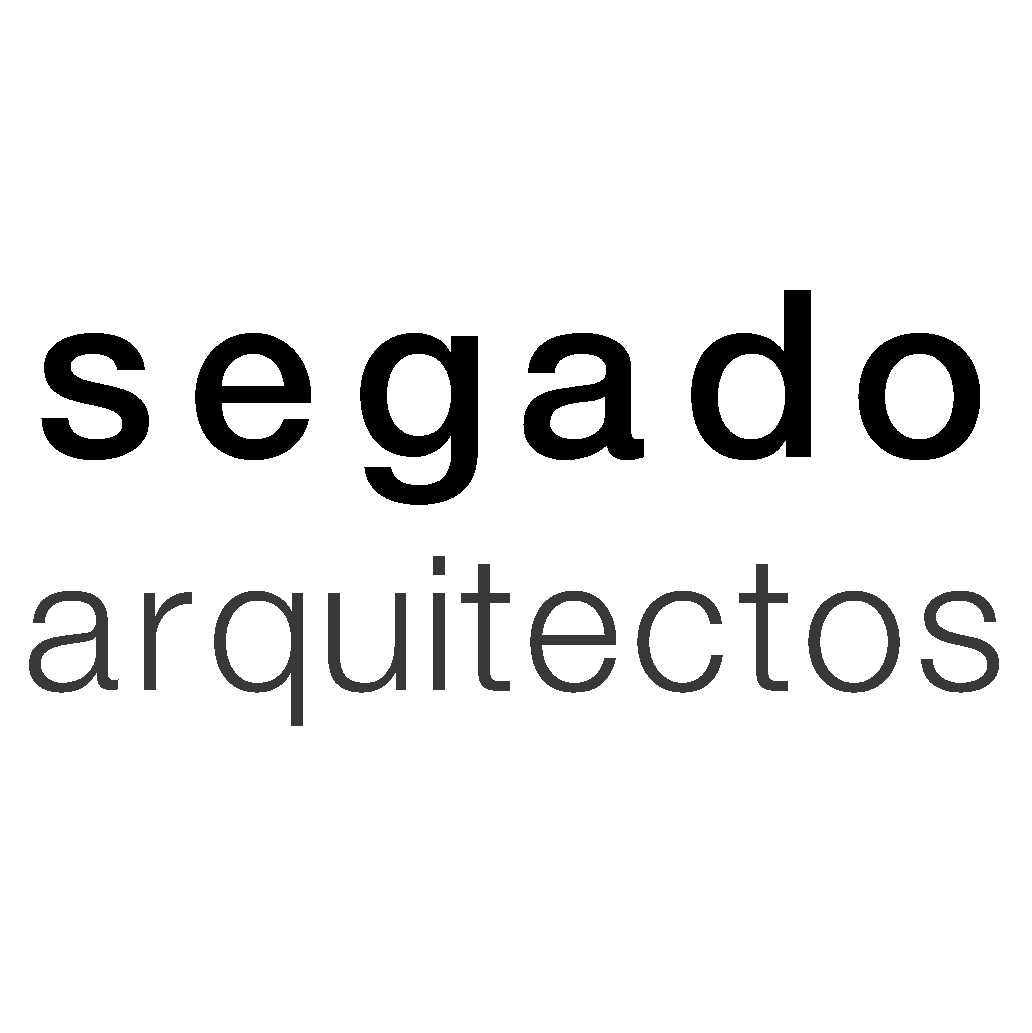 logo segado arquitectos blanco negro cuadrado