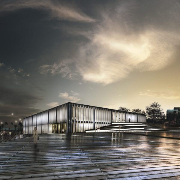 concursos caf montevideo uruguay balloon lab brechner ebergenyi segado wajnerman pérez guzmán plaza nocturna render oficinas luz