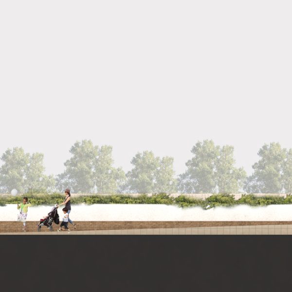 arjonilla centro sociocultural segado arquitectos diseño alzado urbano vegetal ladrillo visto