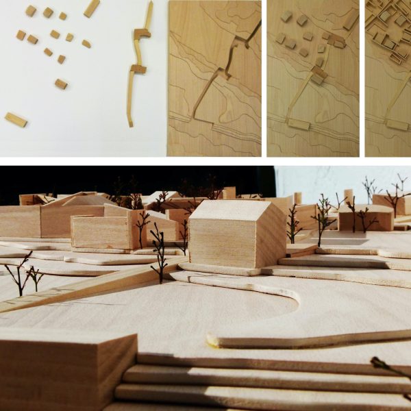 maqueta madera proyecto fin carrera juana segado universidad navarra jánovas centro social deportivo huesca