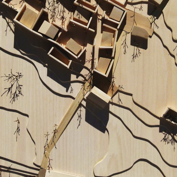 maqueta madera proyecto fin carrera juana segado universidad navarra jánovas centro social deportivo huesca aérea