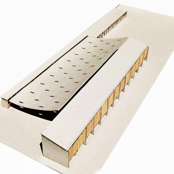 maqueta cartón centro hípico juana segado carrera universidad navarra ulzama