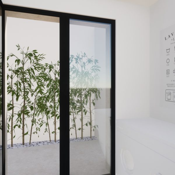 diseño vivienda unifamiliar casa segado arquitectos lavadero luz terraza bambú