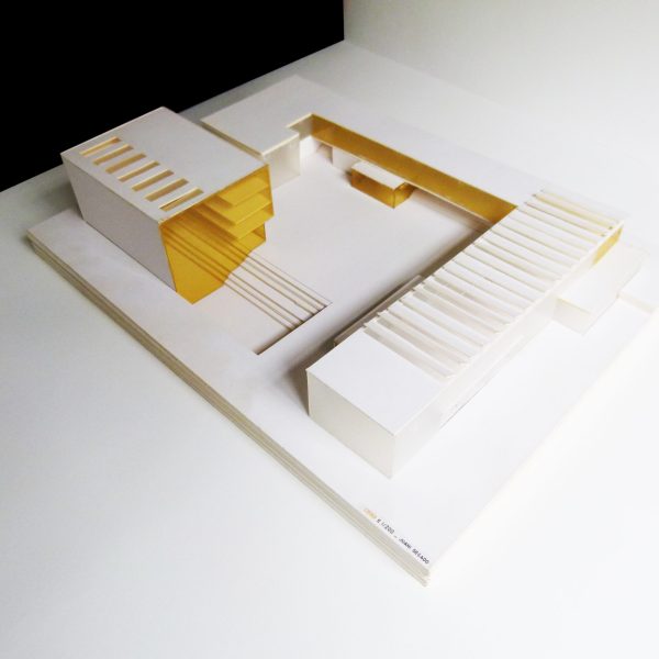 maqueta cartón centro cultural carrera juana segado universidad navarra experimentación artística pamplona