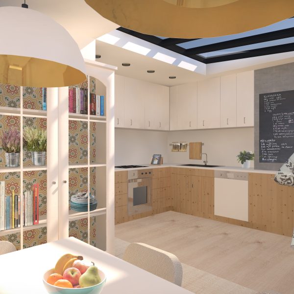 segado arquitectos garcía lorca vivienda proyectos arjonilla fotomontaje reforma cocina lucernario diurna